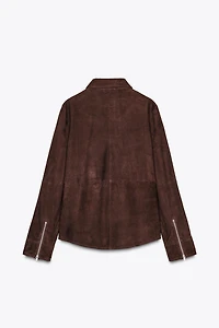 ZW COLLECTION LIMITED EDITION 100% SUEDE OVERSHIRT