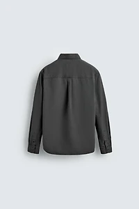 WASHED TWILL TEXTURED SHIRT