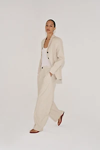 ZW COLLECTION STRIPED LINEN BLAZER