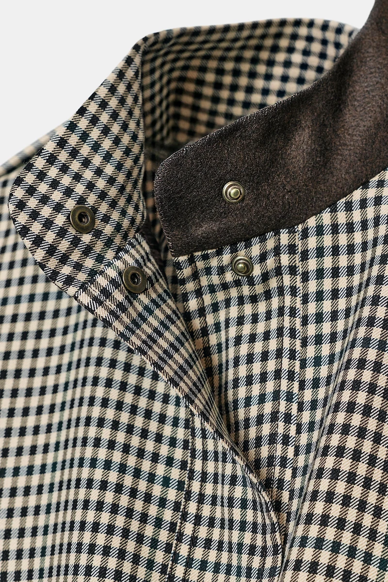 CHECKED ZW COLLECTION BOMBER JACKET