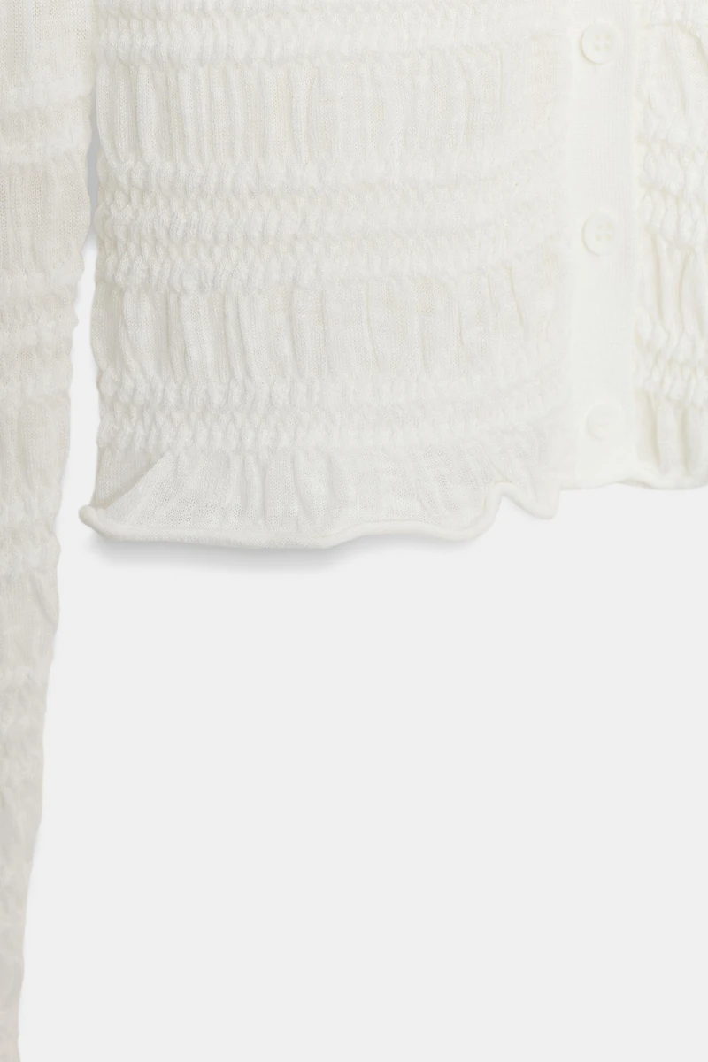 HONEYCOMB KNIT CARDIGAN