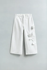 3D FLORAL PANTS