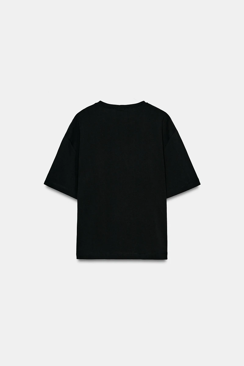 HEAVY COTTON APPLIQUÉ T-SHIRT