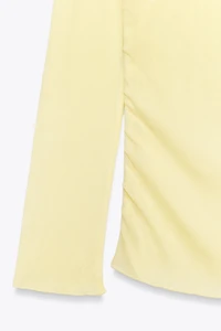 STRAPLESS RUCHED TOP