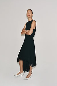 ASYMMETRIC FRINGED DRESS ZW COLLECTION
