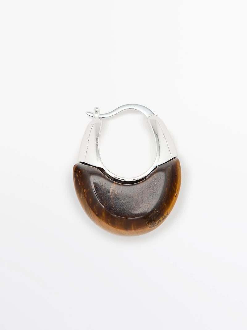 Natural stone earrings