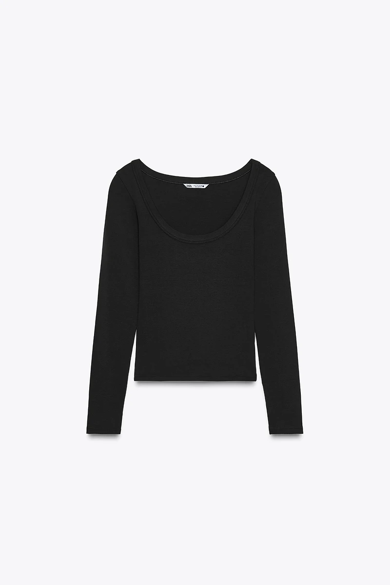 LONG SLEEVE RIB T-SHIRT