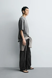 T-SHIRT RELAXED FIT FLAMÉ DÉLAVÉ