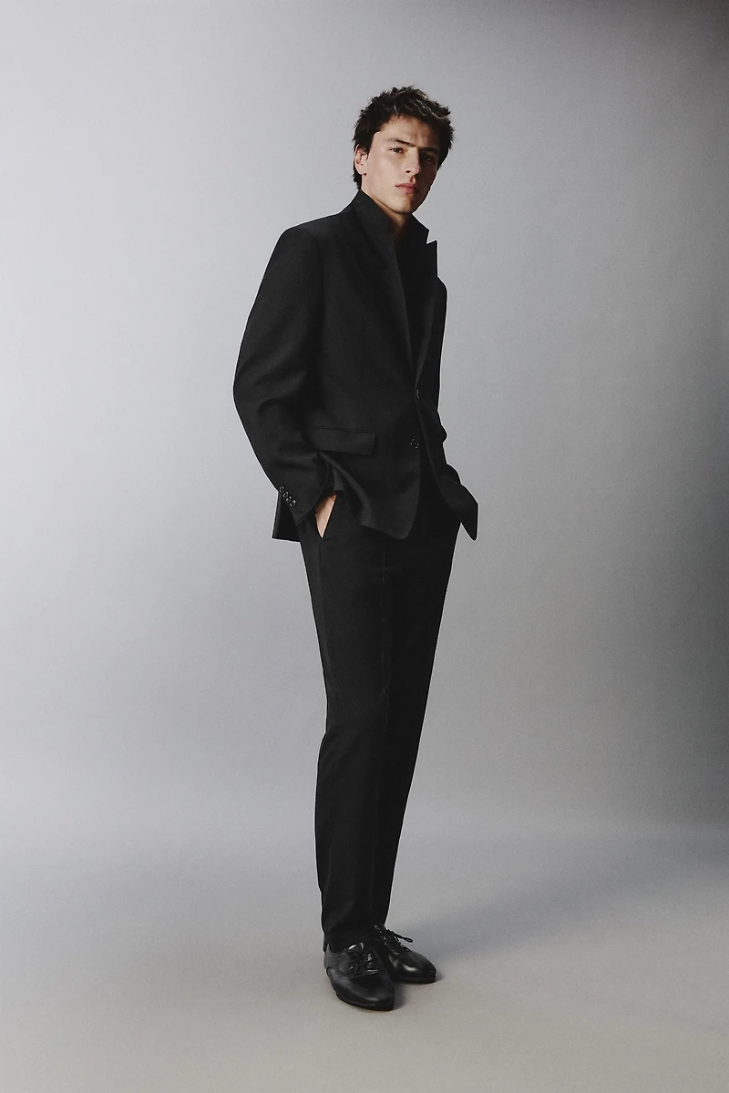 WOOL BLEND SUIT BLAZER