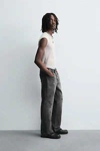 RIPPED FLARE FIT JEANS
