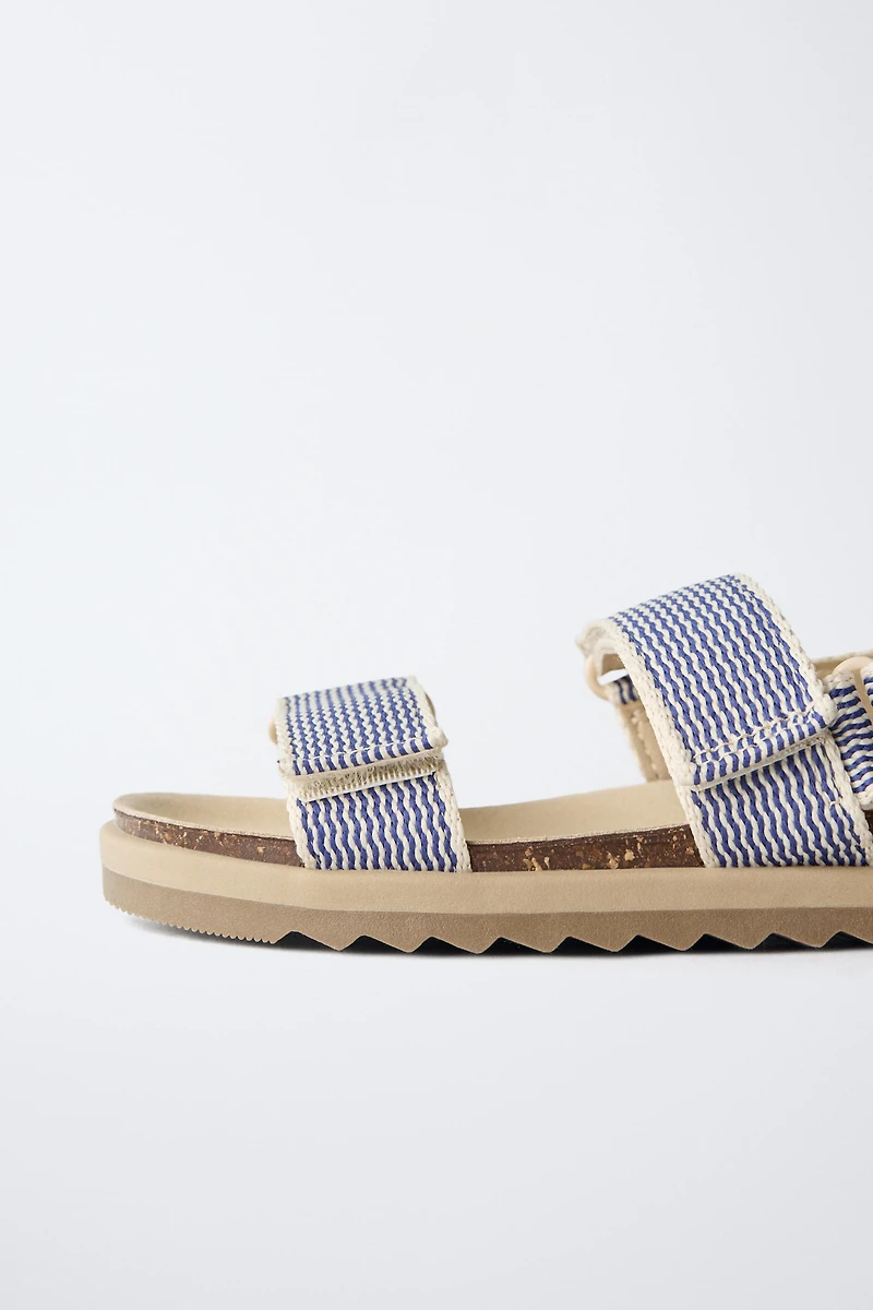 STRIPED SANDALS