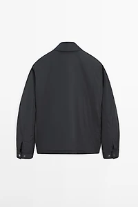 Water-repellent overshirt with pockets