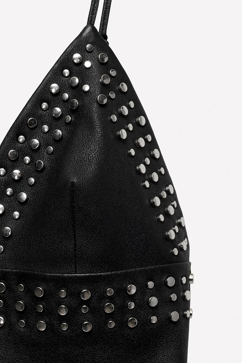 STUDDED LEATHER DRESS LUDOVIC DE SAINT SERNIN x ZARA