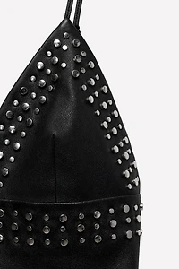 STUDDED LEATHER DRESS LUDOVIC DE SAINT SERNIN x ZARA