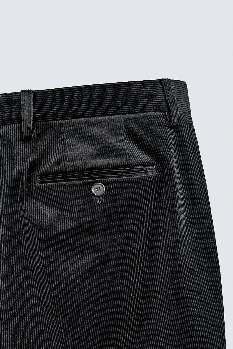 CORDUROY SUIT PANTS