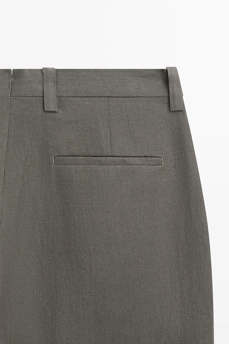 Linen suit trousers