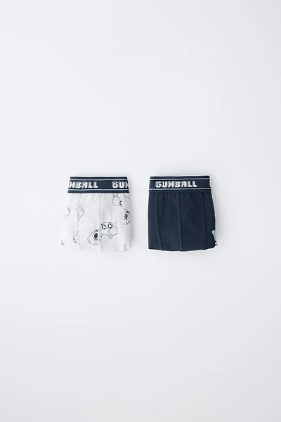 6-14 YEARS/ GUMBALL CARTOON NETWORK™ TWO-PACK BOXER BRIEFS
