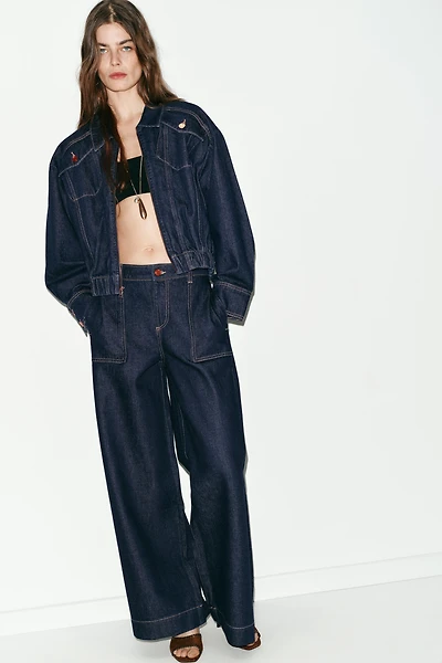 Z1975 MID-RISE WIDE LEG JEANS