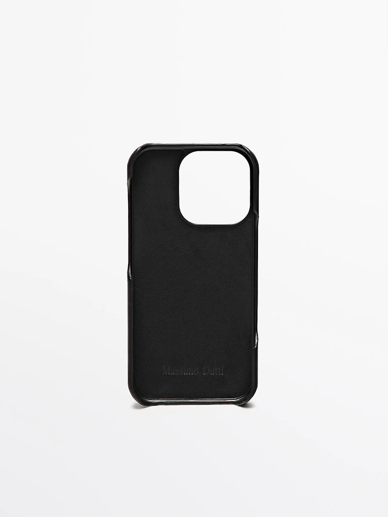 Coque iPhone 16 Pro en cuir nappa