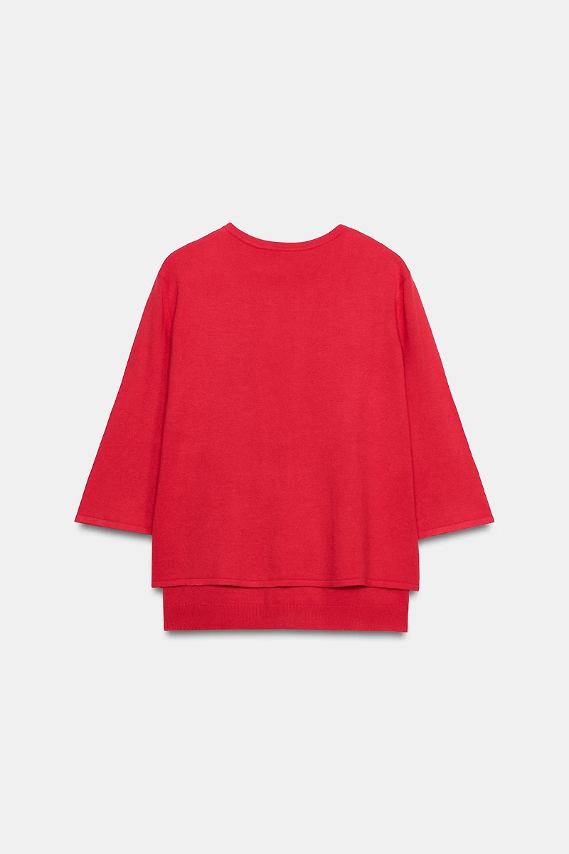 GILET EN MAILLE DOUBLE ÉPAISSEUR