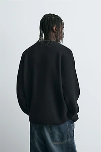 WAFFLE TEXTURED SWEATER