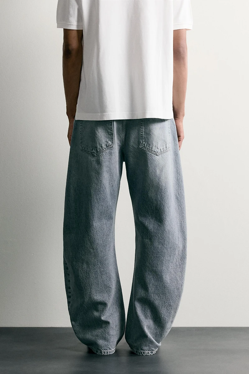 STRAIGHT BARREL FIT JEANS