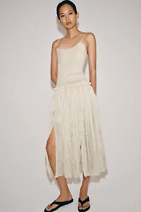 COMBINATION MIDI DRESS