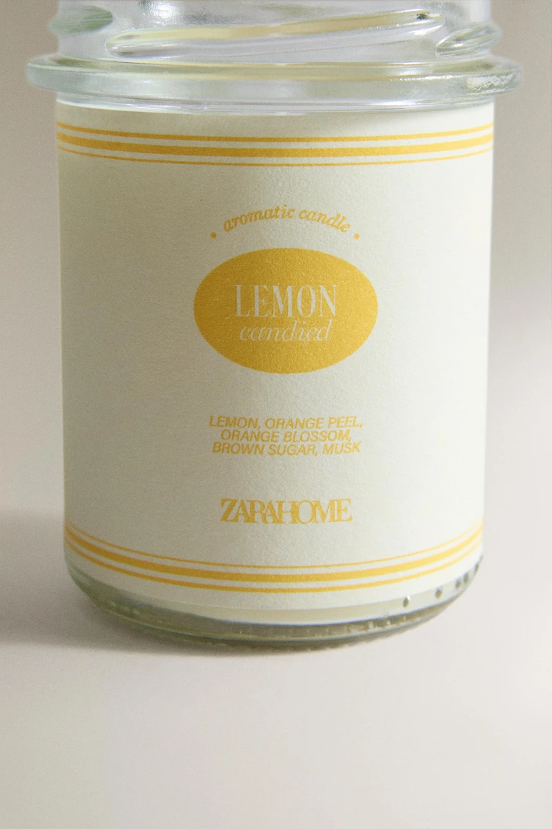 (130 G) LEMON CANDIED SCENTED CANDLE
