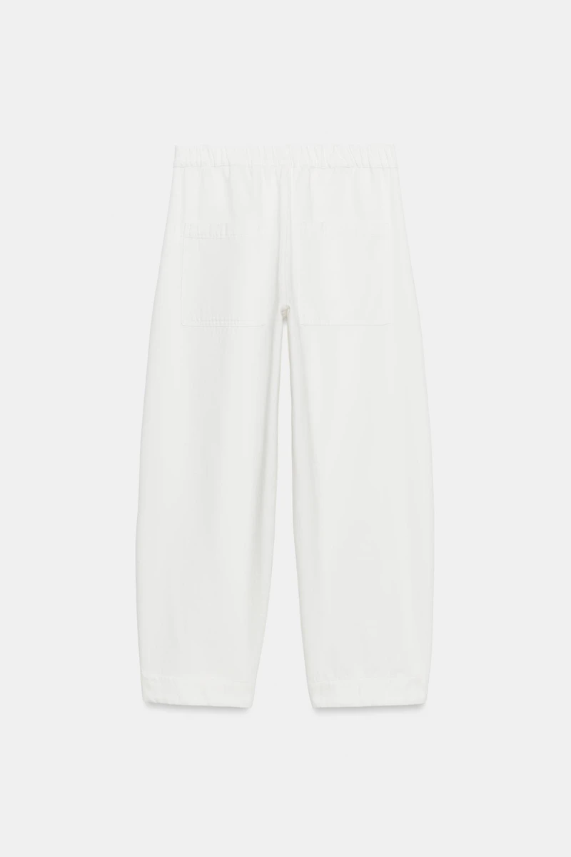 ZW COLLECTION BARREL POCKET DENIM PANTS