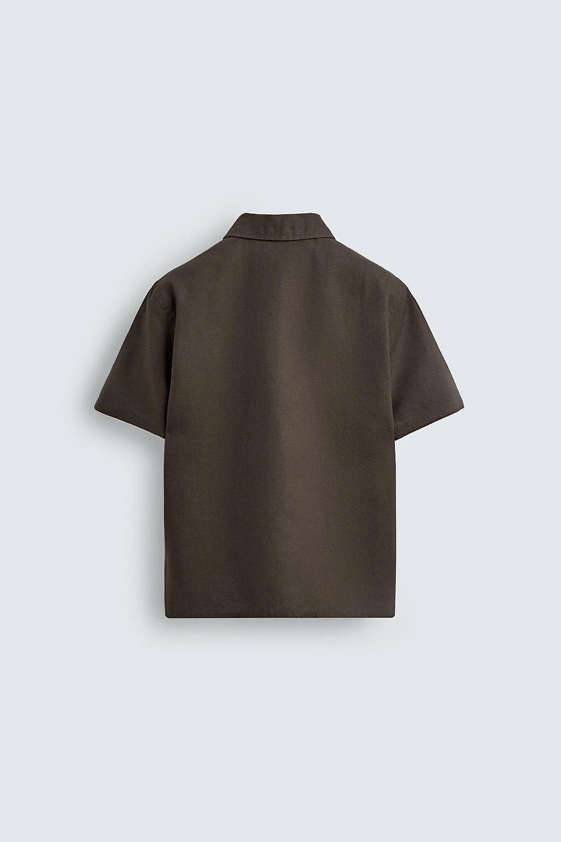 REGULAR FIT HEMP COTTON BLEND POLO