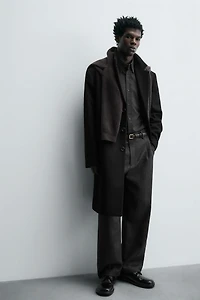MANTEAU REGULAR FIT AVEC LAINE