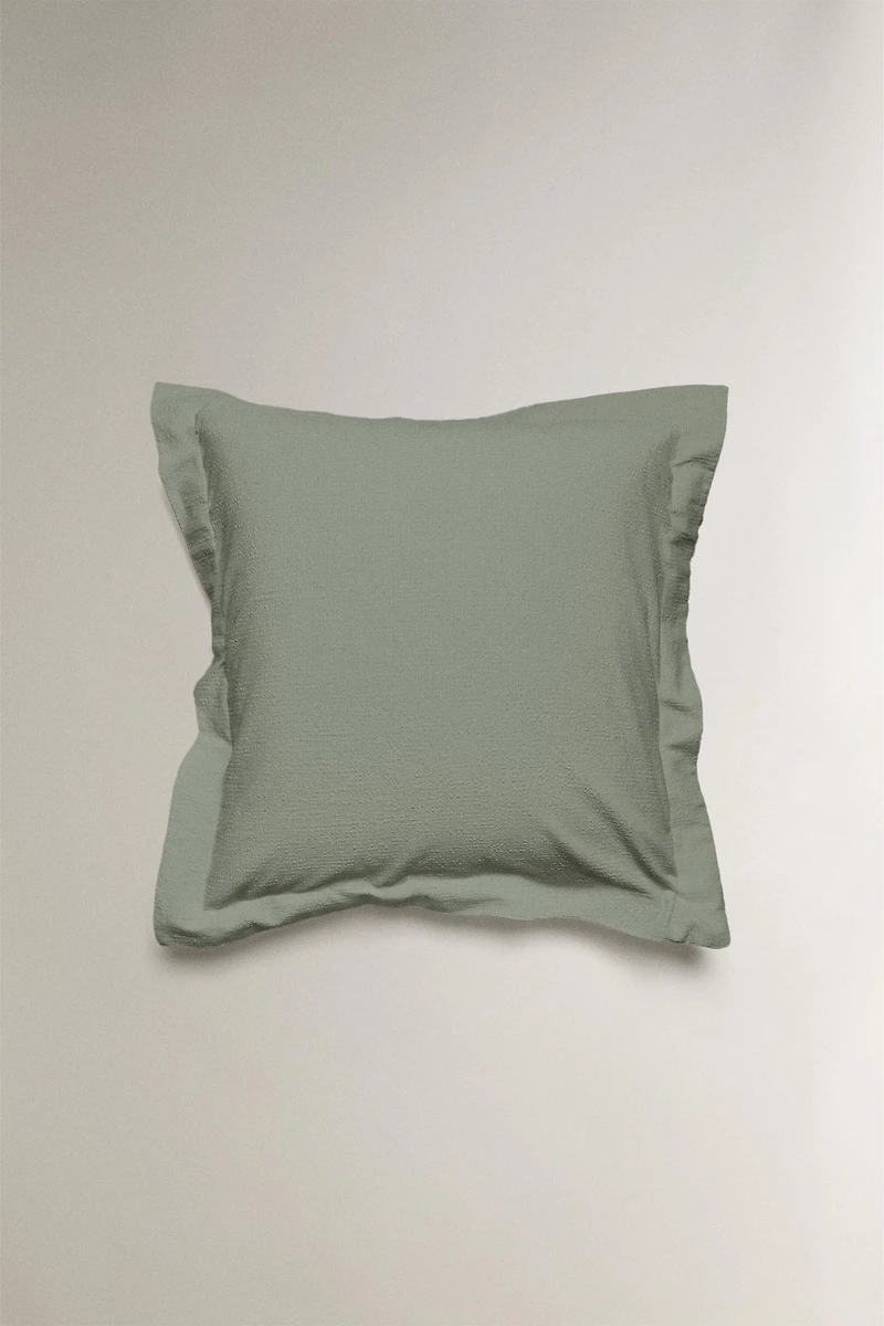 TAIE D’OREILLER COTON TEXTURÉ
