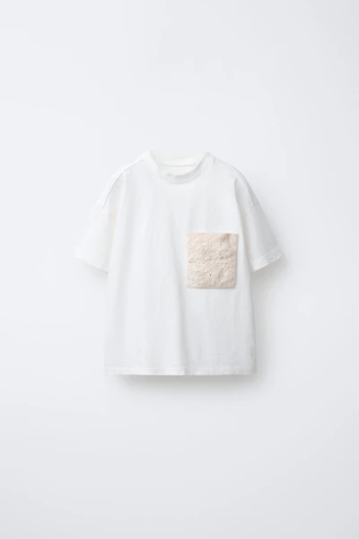 CROCHET POCKET T-SHIRT