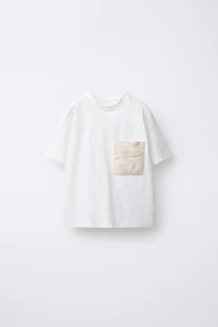 CROCHET POCKET T-SHIRT