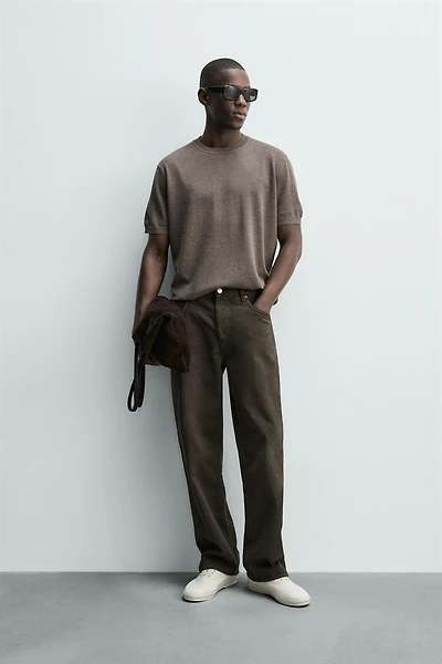 KNIT REGULAR FIT T-SHIRT