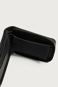 RUBBERIZED ZIP WALLET