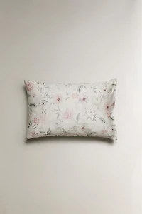 FLORAL SATEEN PILLOWCASE
