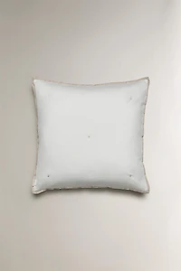 HOUSSE DE COUSSIN SATIN LIN POINTS