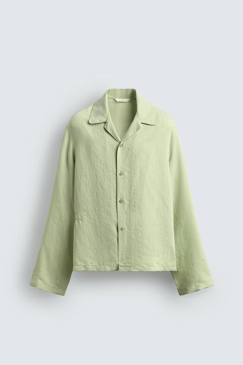 FLUID RELAXED FIT IRREGULAR EFFECT SHIRT