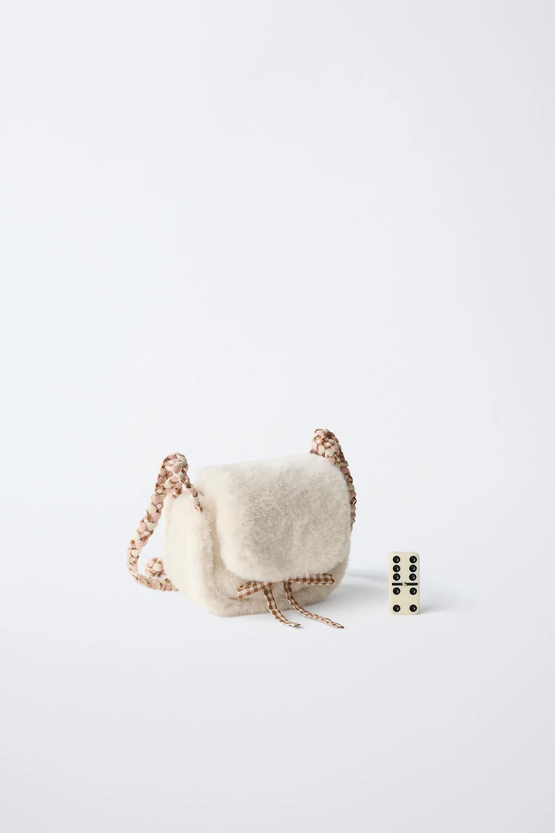 FAUX FUR CROSSBODY BAG
