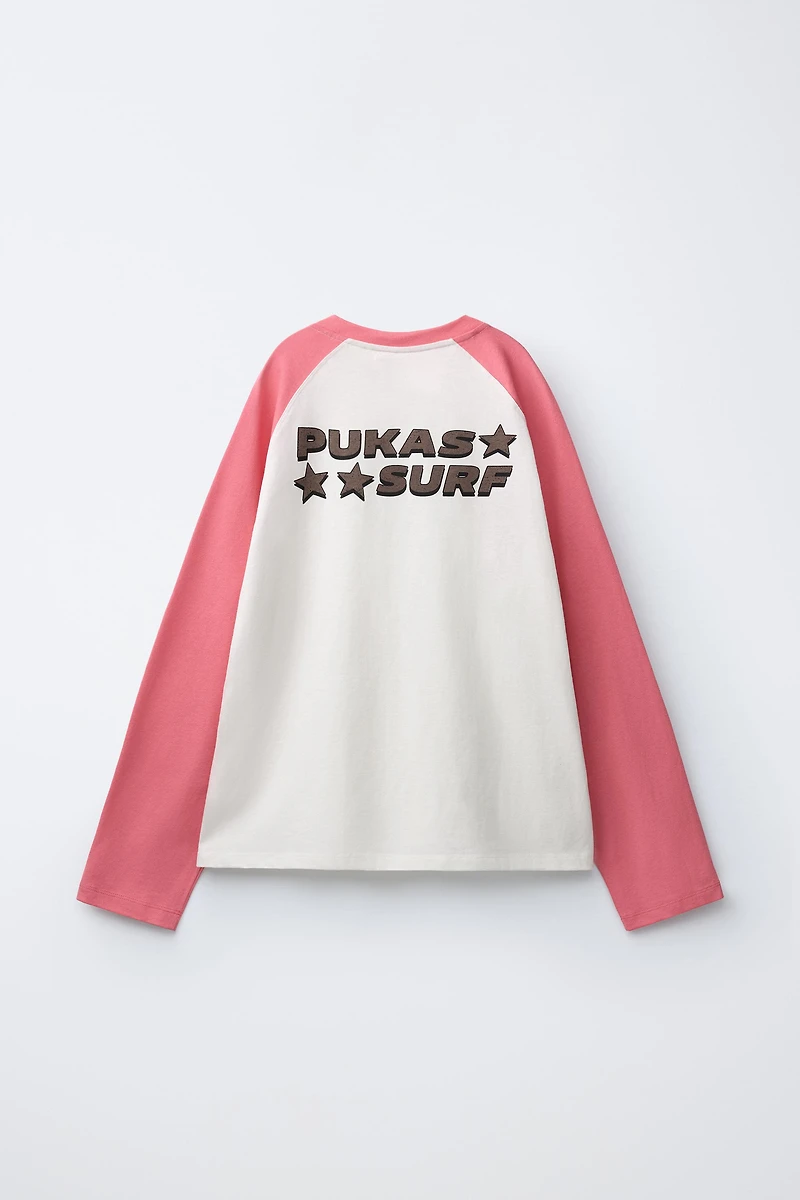 PUKAS SURF RAGLAN SLEEVE T-SHIRT