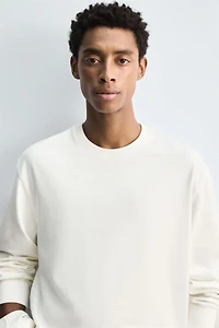 SOFT CREWNECK WASHED SWEATSHIRT