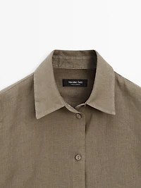 Flowing 100% linen shirt