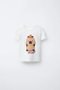 RIBBED T-SHIRT CAPIBARA CAPYFUN ©