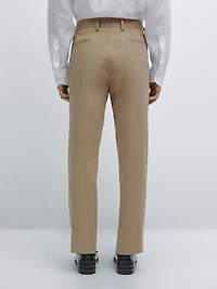 Pantalon slim en coton mélang
