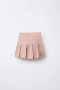 PLEATED KNIT SKIRT