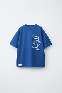 T-SHIRT IMPRIMÉ PARASOL DE PLAGE