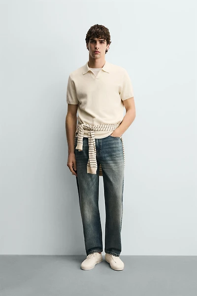 POLO EN MAILLE STRUCTURÉE