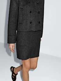 Short faux fur coat