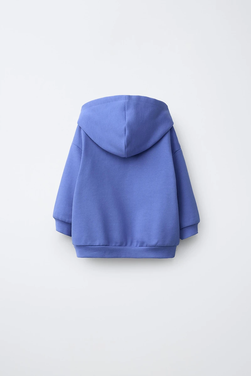 PLAIN ZIP SWEATSHIRT
